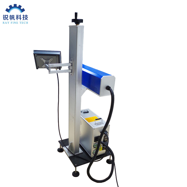 Máquina de marcação a laser CO2 voadora de tubo de metal RF com 30W 55W coerente