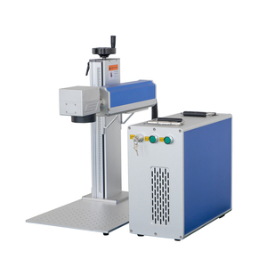 Máquina de marcação a laser de fibra dividida portátil CNC com fonte de laser Raycus 20w 30w 50w