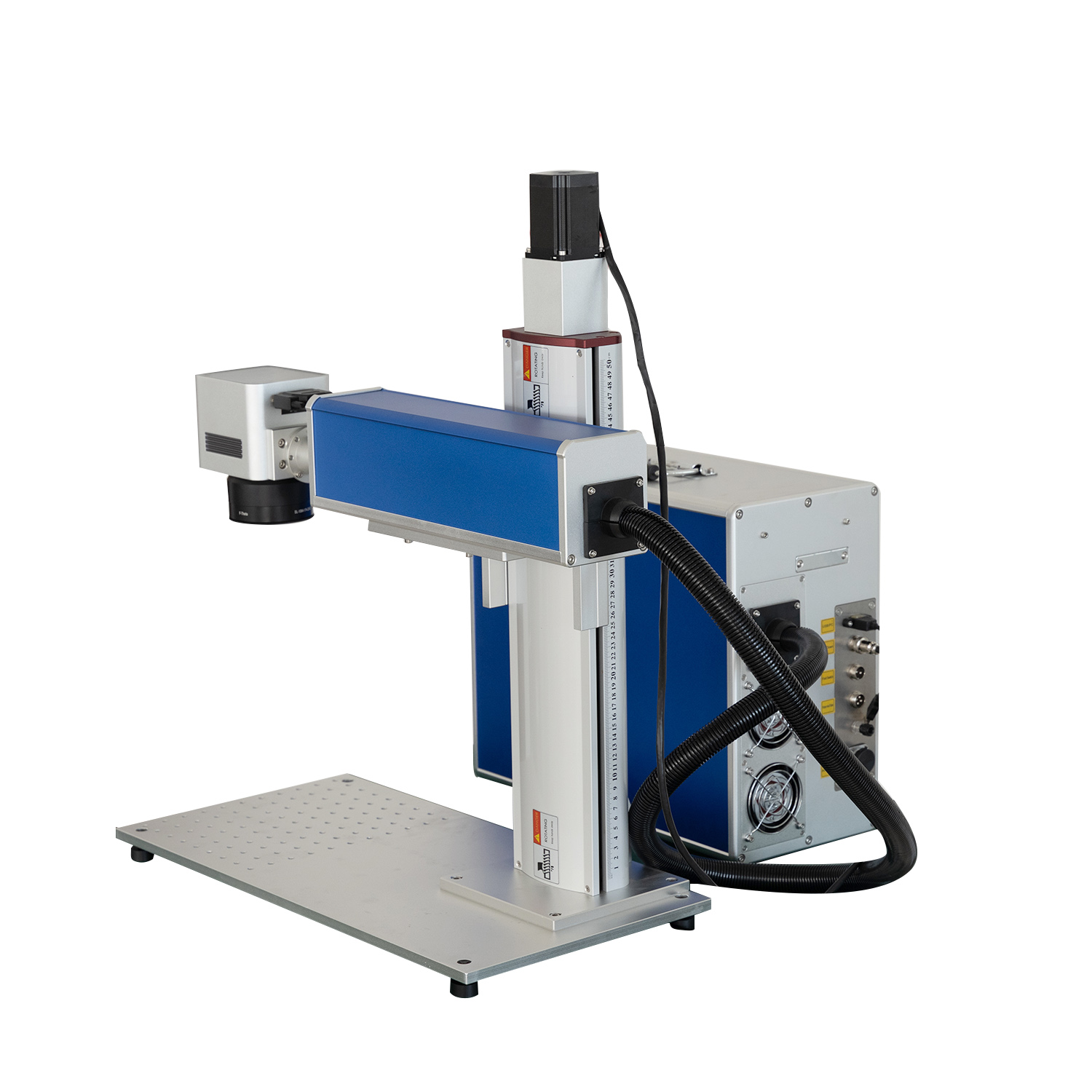 Máquina de corte a laser de fibra motorizada Raycus Jpt 20W 30W 50W 60W 80W 100W 120W para metal plástico